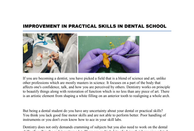 write well researched dental article